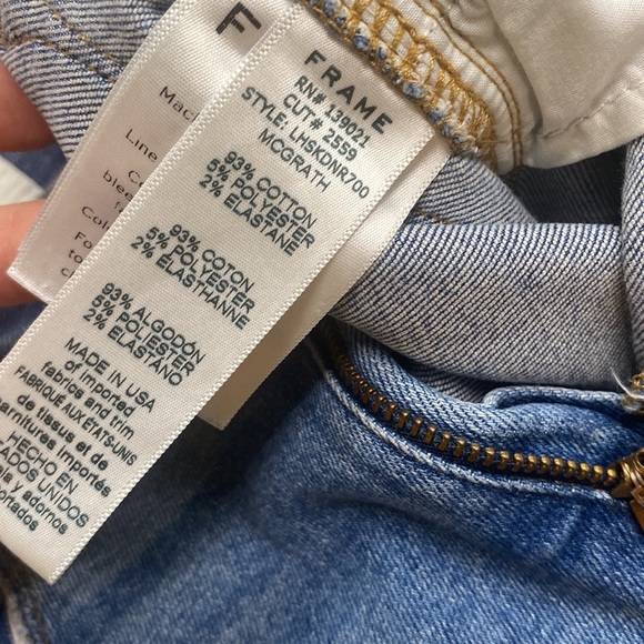 FRAME LE HIGH SKINNY SUPER STRETCH FULL LENGTH JEANS HI RISE PREMIUM DENIM SZ 30 - Picture 10 of 12